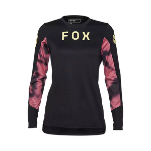 FOX W DEFEND LS JERSEY TAUNT BLACK