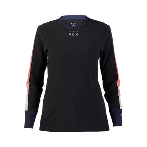 FOX W DEFEND THERMAL JERSEY LUNAR BLACK