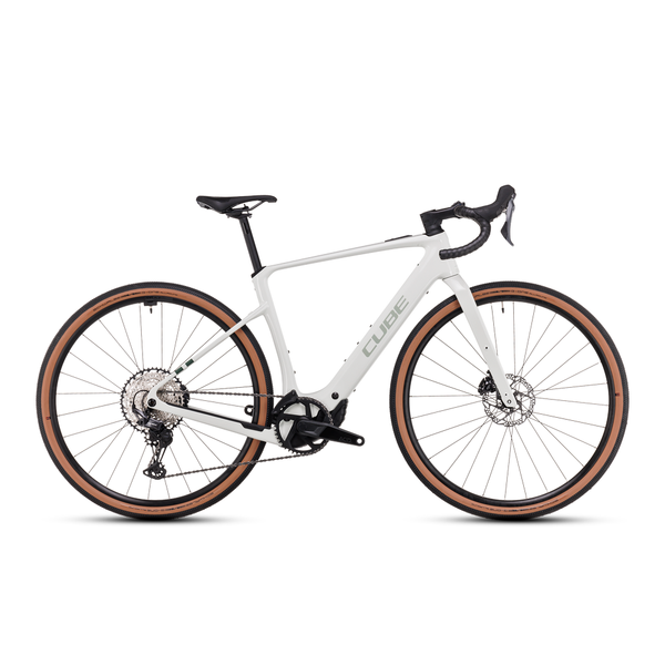 CUBE NUROAD HYBRID C:62 RACE 400X DESERTSTONE´N´GREEN