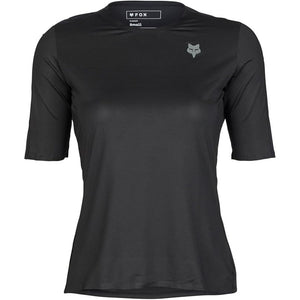 FOX W FLEXAIR ASCENT SS JERSEY BLACK