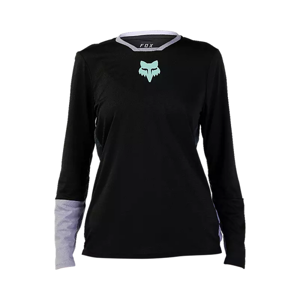 FOX W DEFEND RACE LS JERSEY BLACK