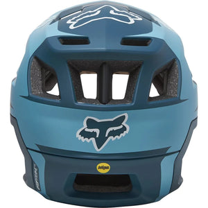 FOX DROPFRAME PRO HELMET SIDESWIPE CE SLATE BLU