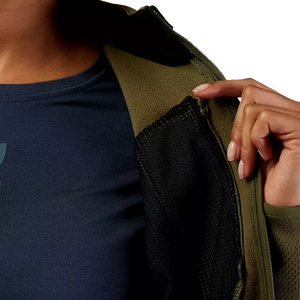 FOX W RANGER MIDLAYER FULL ZIP OLIVE GREEN
