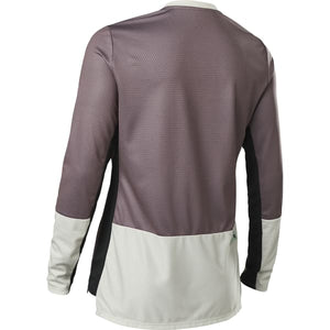 FOX W DEFEND LS JERSEY PLUM PR