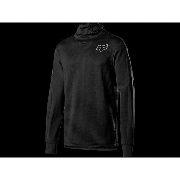 FOX DEFEND THERMO HOODED JERSEY BLACK
