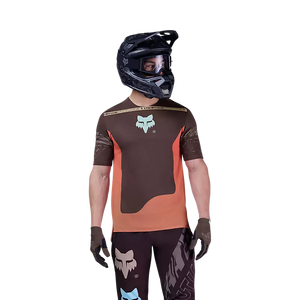 FOX FLEXAIR SS JERSEY ELEVATED COCOA