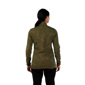 FOX W RANGER MIDLAYER FULL ZIP OLIVE GREEN
