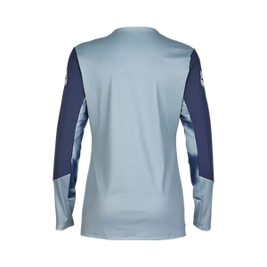 FOX W DEFEND LS JERSEY TAUNT GUNMETAL