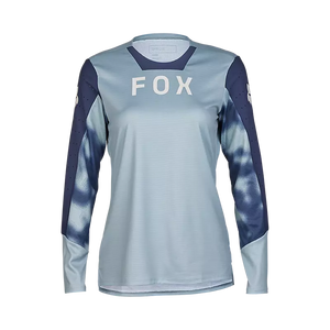 FOX W DEFEND LS JERSEY TAUNT GUNMETAL