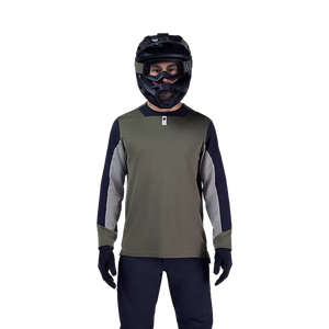 FOX DEFEND LS JERSEY OLIVE GREEN