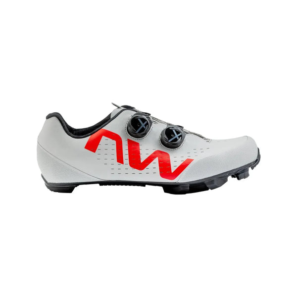 NORTHWAVE REBEL 3 LIGHT GREY/RED FLUO