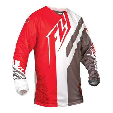 FLY KINETIC JERSEY RED GRY WHT S