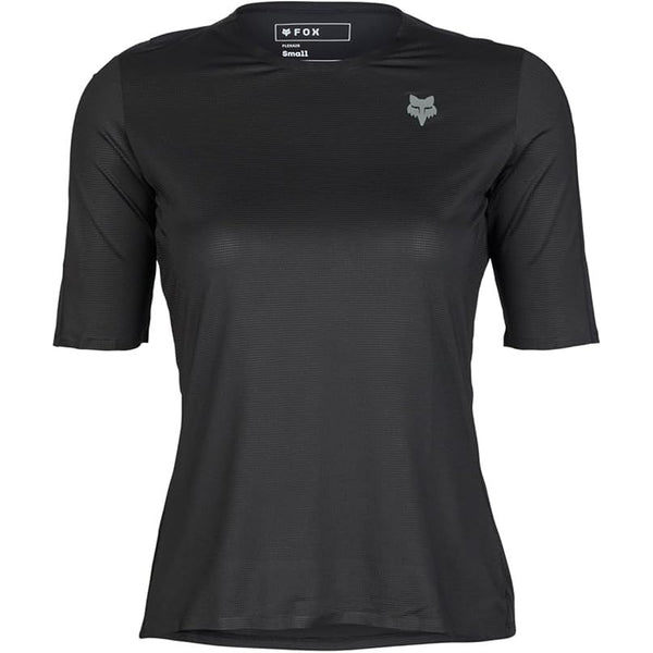 FOX W FLEXAIR ASCENT SS JERSEY BLACK