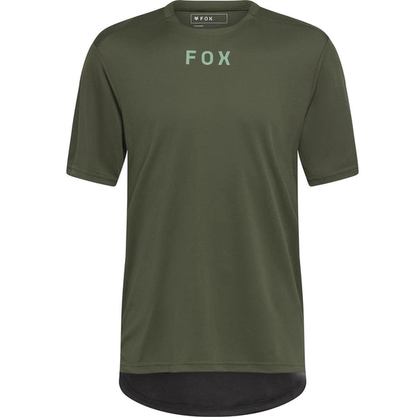 FOX RANGER SS JERSEY WORDMARK DARK SAGE