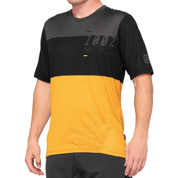 100% AIRMATIC JERSEY BLACK MUSTARD