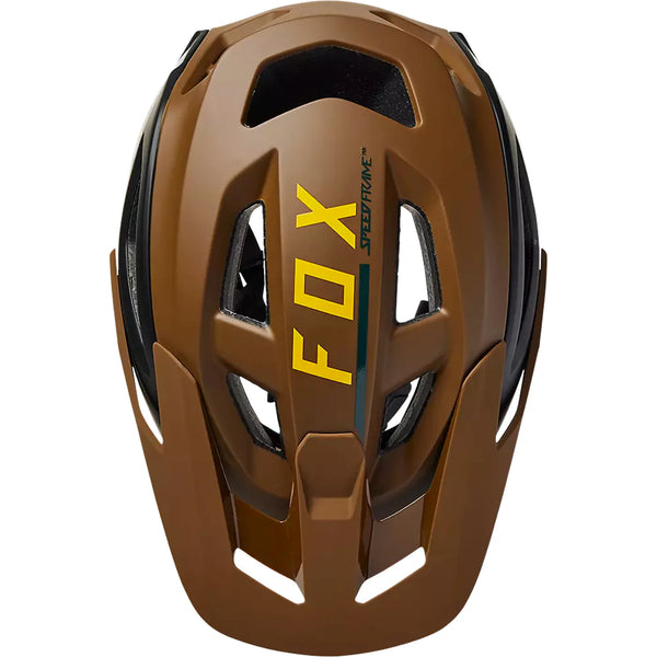 FOX SPEEDFRAME PRO BLOCKED HELMET NUTMEG