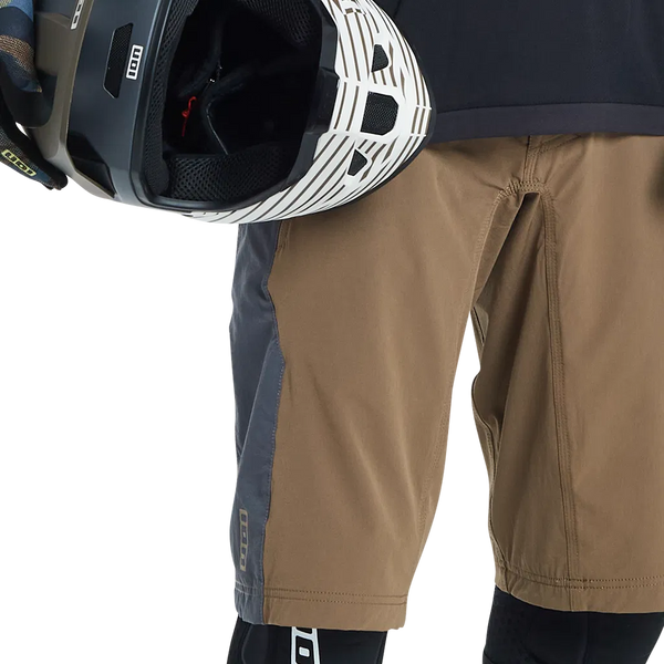 ION BIKE SHORTS SCRUB MUD-BROWN