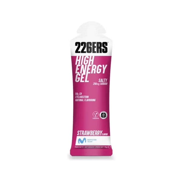 HIGH ENERGY GEL 76G – GEL ENERGETICO FRAGOLE SALATA