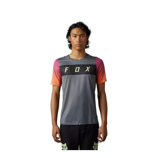 FOX FLEXAIR SS JERSEY ARCADIA - PEWTER