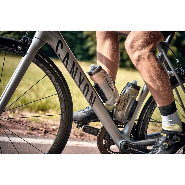 FIDLOCK BOTTLE TWIST SET BORRACCIA 590ML + BIKE BASE SUPPORTO - NERO