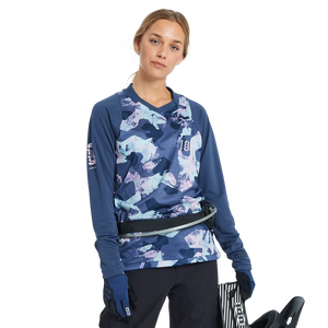 ION TEE LS SCRUB WMS INDIGO DAWN