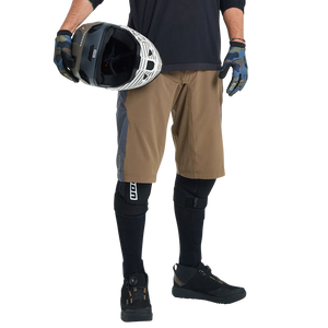 ION BIKE SHORTS SCRUB MUD-BROWN