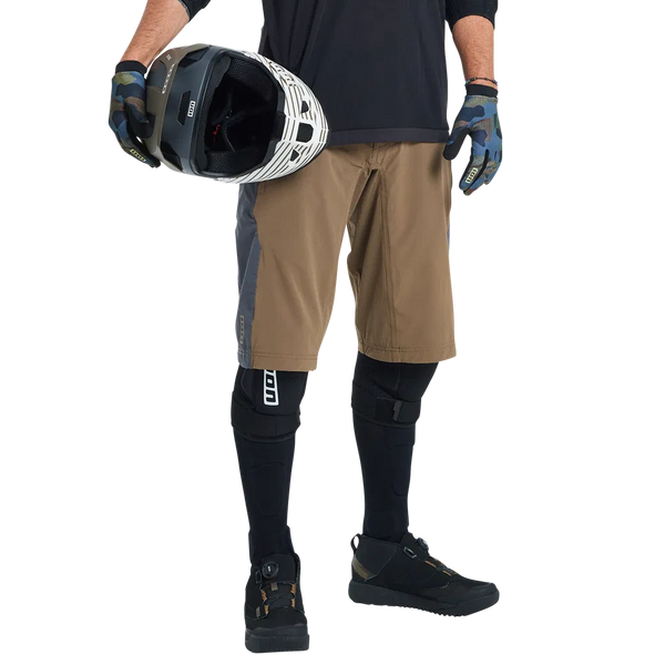 ION BIKE SHORTS SCRUB MUD-BROWN