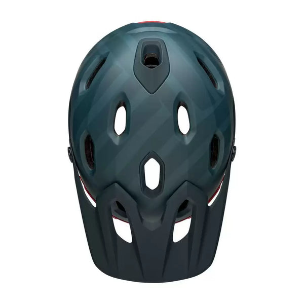 BELL SUPER DH MATT BLUE/CRIMSON