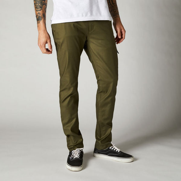 FOX ESSEX STRETCH SLIM PANT FATIGUE GREEN