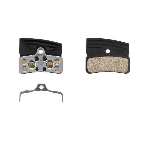 P04C Metal pad with fin and spring (pair)
