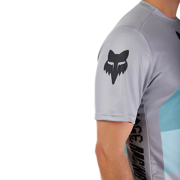 FOX RANGER SS JERSEY GRID STILL GREY