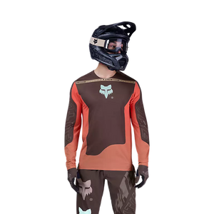 FOX FLEXAIR LS JERSEY ELEVATED COCOA