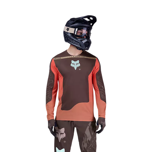 FOX FLEXAIR LS JERSEY ELEVATED COCOA