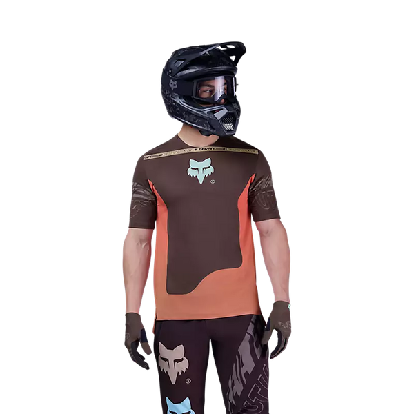 FOX FLEXAIR SS JERSEY ELEVATED COCOA