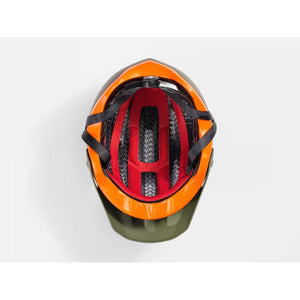 BONTRAGER RALLY WAVECEL HELMET OLIVE GREY/ROARANGE