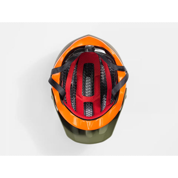 BONTRAGER RALLY WAVECEL HELMET OLIVE GREY/ROARANGE