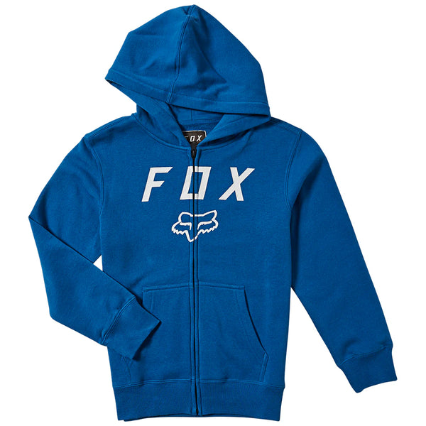 FOX YOUTH LEGACY MOTH ZIP FLEECE ROYAL BLUE