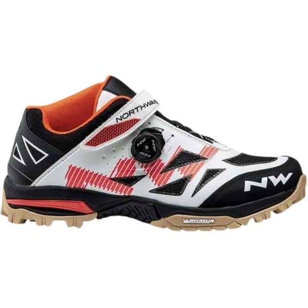 NORTHWAVE ENDURO MID OFF WHITE/ORANGE