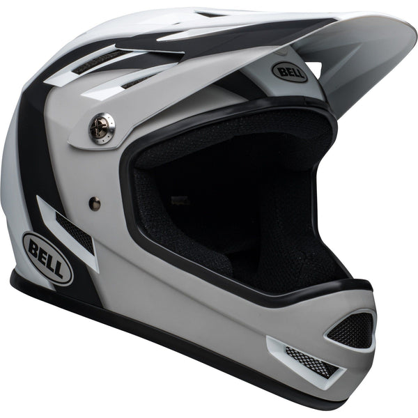 BELL SANCTION MATTE BLACK/WHITE