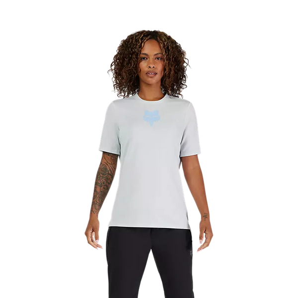 FOX W RANGER SS JERSEY FOX HEAD PALE BLUE