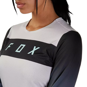 FOX W FLEXAIR LS RACE JERSEY VINTAGE WHITE