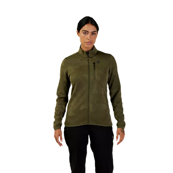 FOX W RANGER MIDLAYER FULL ZIP OLIVE GREEN