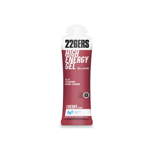 HIGH ENERGY GEL 76G GEL ENERGETICO CILIEGIA E CAFFEINA