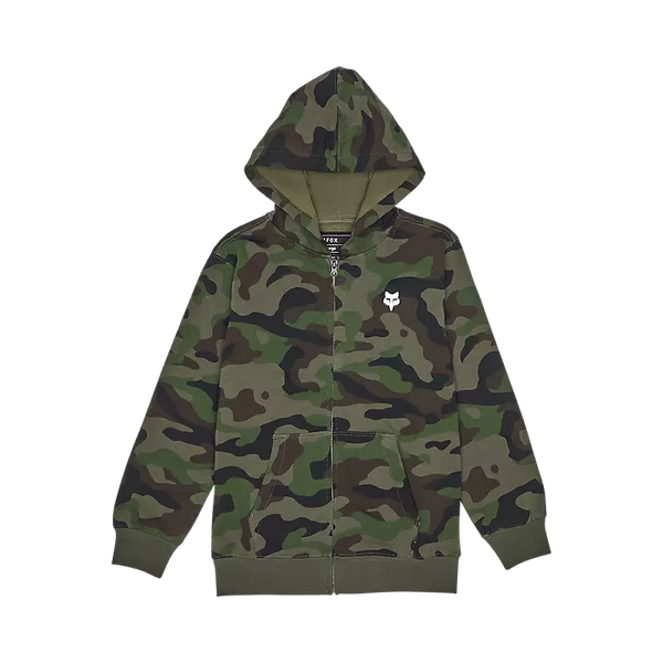 FOX YOUTH CAMO PACK FLEECE ZIP GREEN CAMO