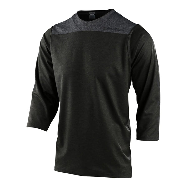 TROY LEE DESIGNS RUCKUS 3/4 SLEEVE HEATHER GREY / DARK OLIVE