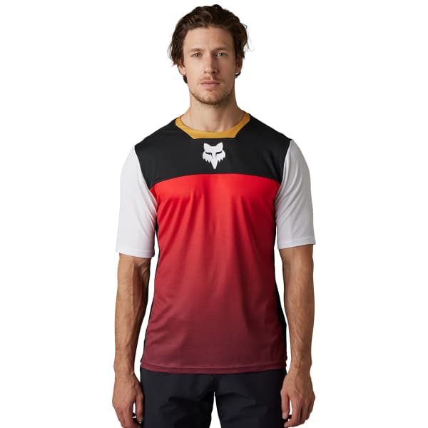 FOX DEFEND SS JERSEY AURORA BLACK/WHITE