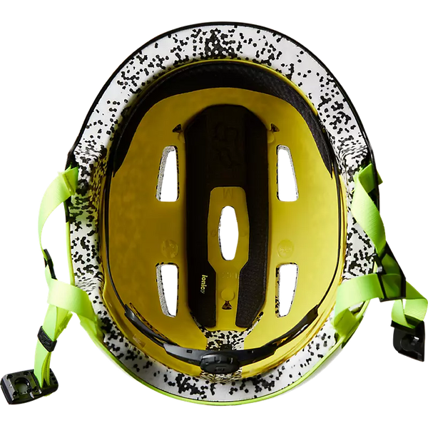 FOX FLIGHT PRO HELMET PRPUS BLACK/YELLOW
