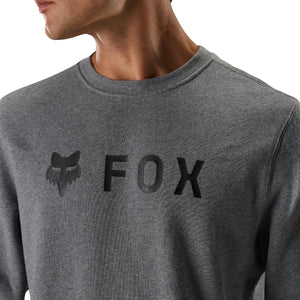 FOX ABSOLUTE FLEECE CREW PULLOVER GRAPHITE
