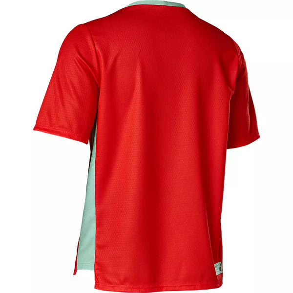 FOX YOUTH DEFEND SS JERSEY FLOURESCENT RED