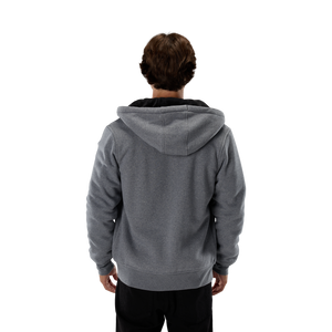 FOX HEAD SASQUATCH FLEECE ZIP HOODIE HEATHER GRAPHITE GREY